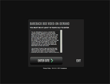 Tablet Screenshot of barebackbox.com